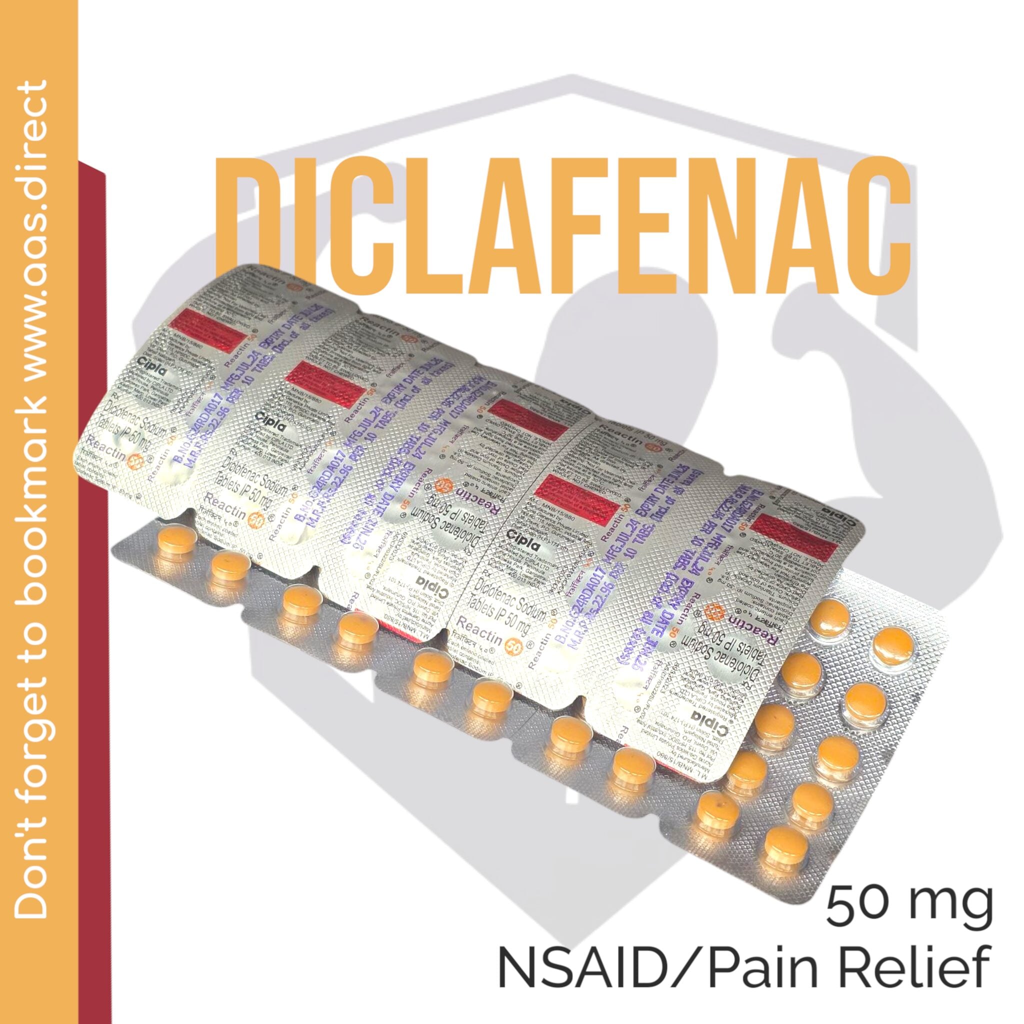 Diclofenac 50mg | 100 Tablets