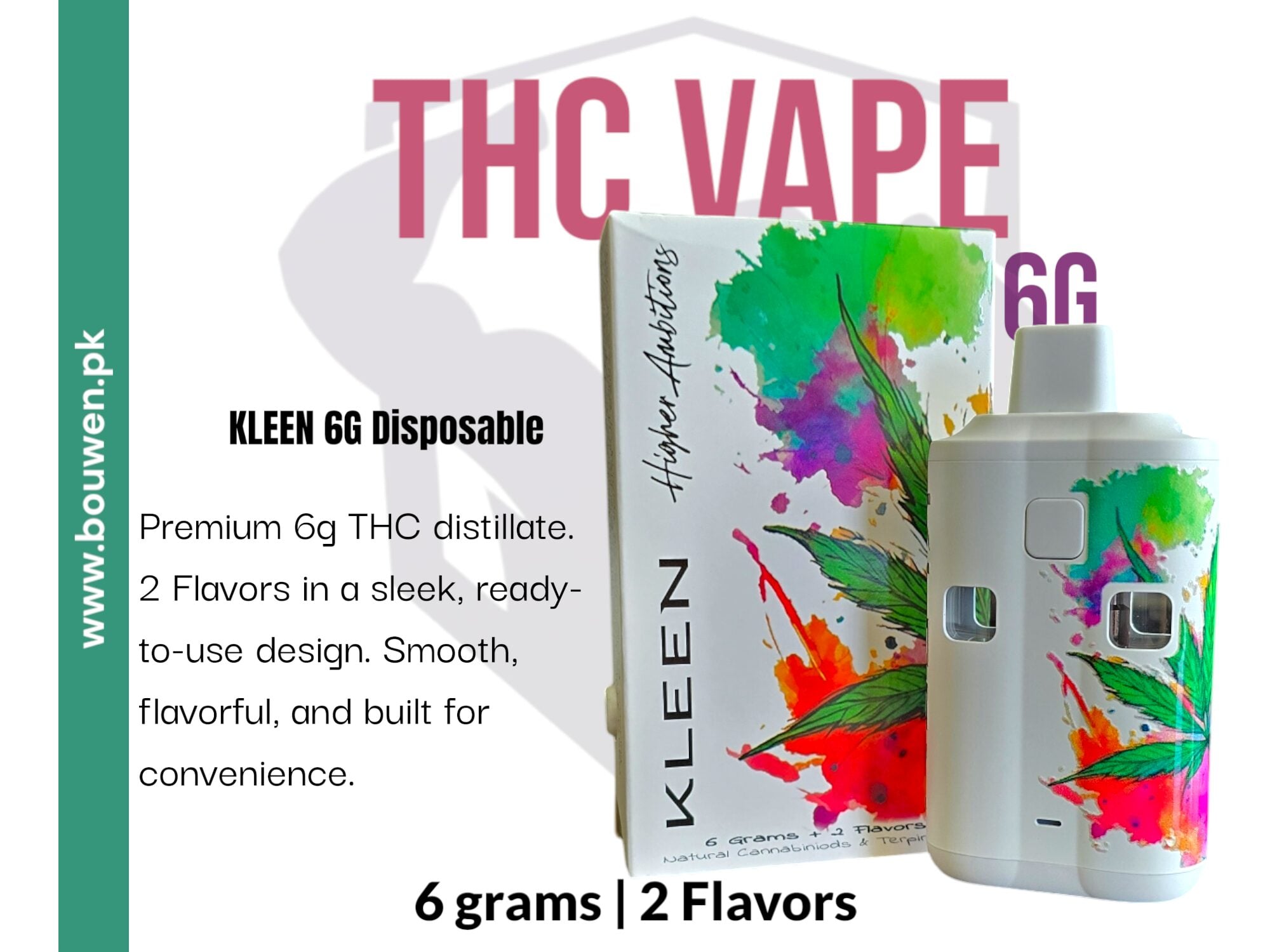 KLEEN 6g Disposable THC Vape – Dual Flavors