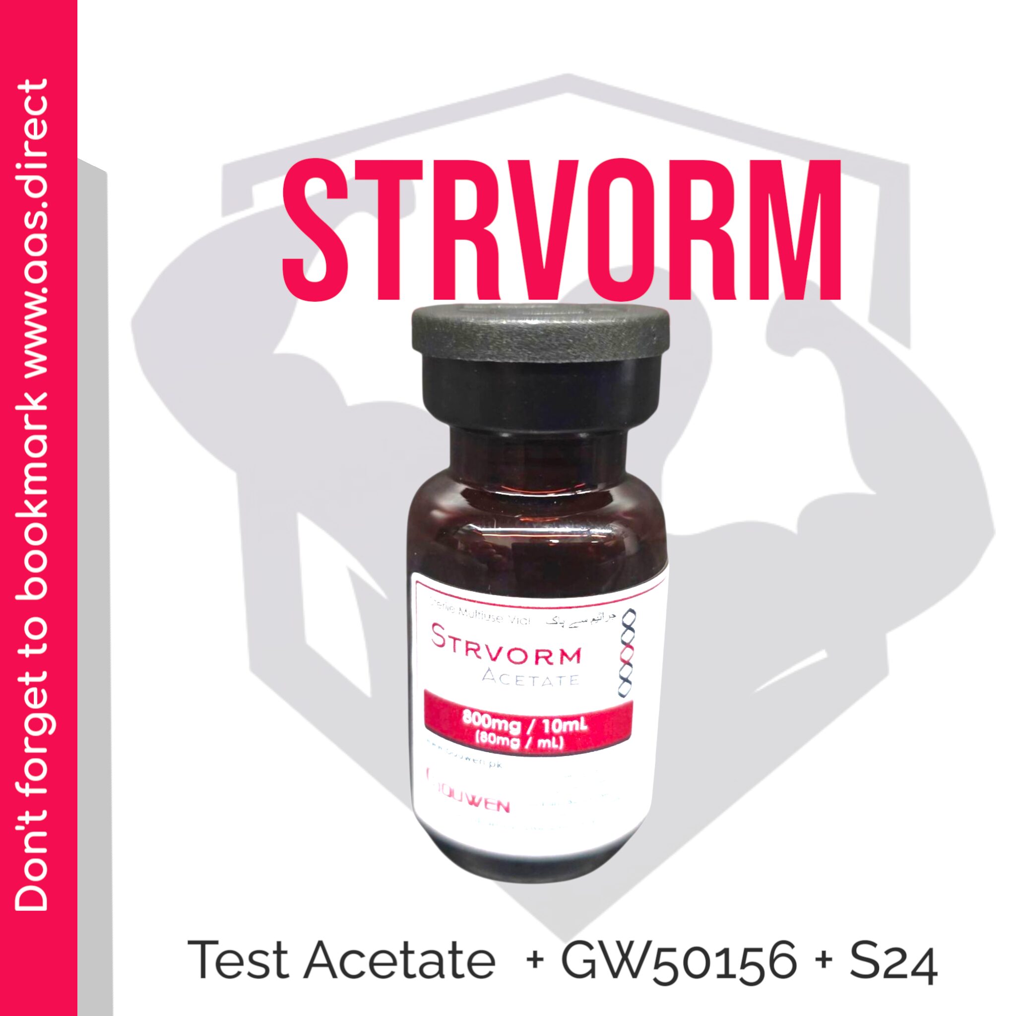 Strovrm – Test Acetate + GW50156 + S23 – 80mg
